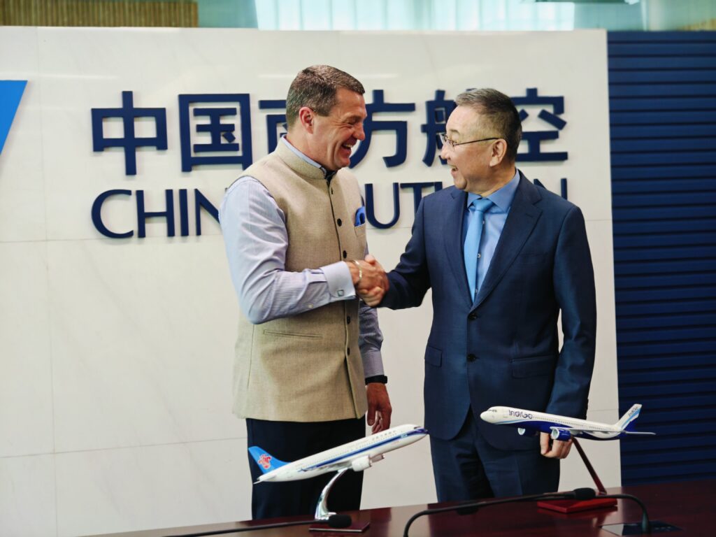 IndiGo Signs Memorandum of Understanding with China Southern Airlines for Codeshare Partnership