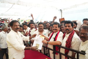 JVS ARUMUGAM Submits Expression of Interest to Contest from Nellithope Constituency