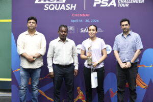 Suraj Chand from India and Rouqaia Othman from Egypt Crowned Champions at HCL Squash PSA Indian Tour – Chennai Leg