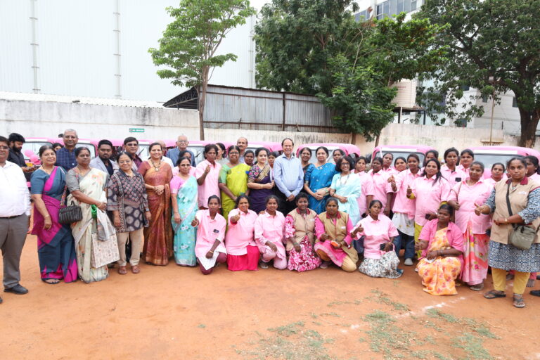 Rotary Club of Anna Nagar Madras and Aptus Value Housing Distribute 27 “Pink” Autos to Women