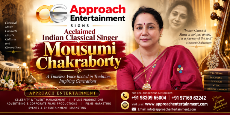 Approach Entertainment Signs Acclaimed Indian Classical Singer Mousumi Chakraborty