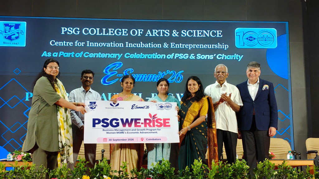 Women’s World Banking, PSGCAS and FICCI FLO Launch WE-RISE Program for Coimbatore’s Women Entrepreneurs