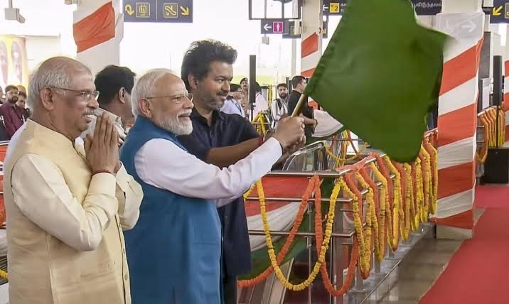 Chennai Metro Rail Phase II Inaugurated by PM Narendra Modi and Chief Minister C. Joseph Vijay, Illuminated by Surya Roshni